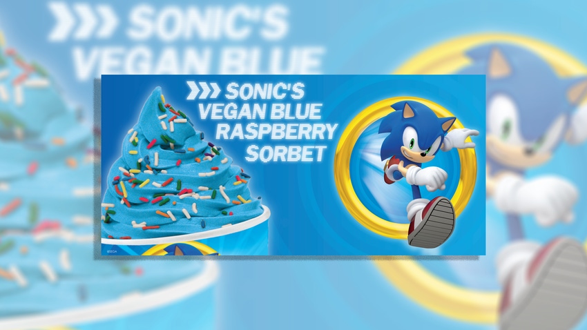 Sonic's Vegan Blue Raspberry Sorbet