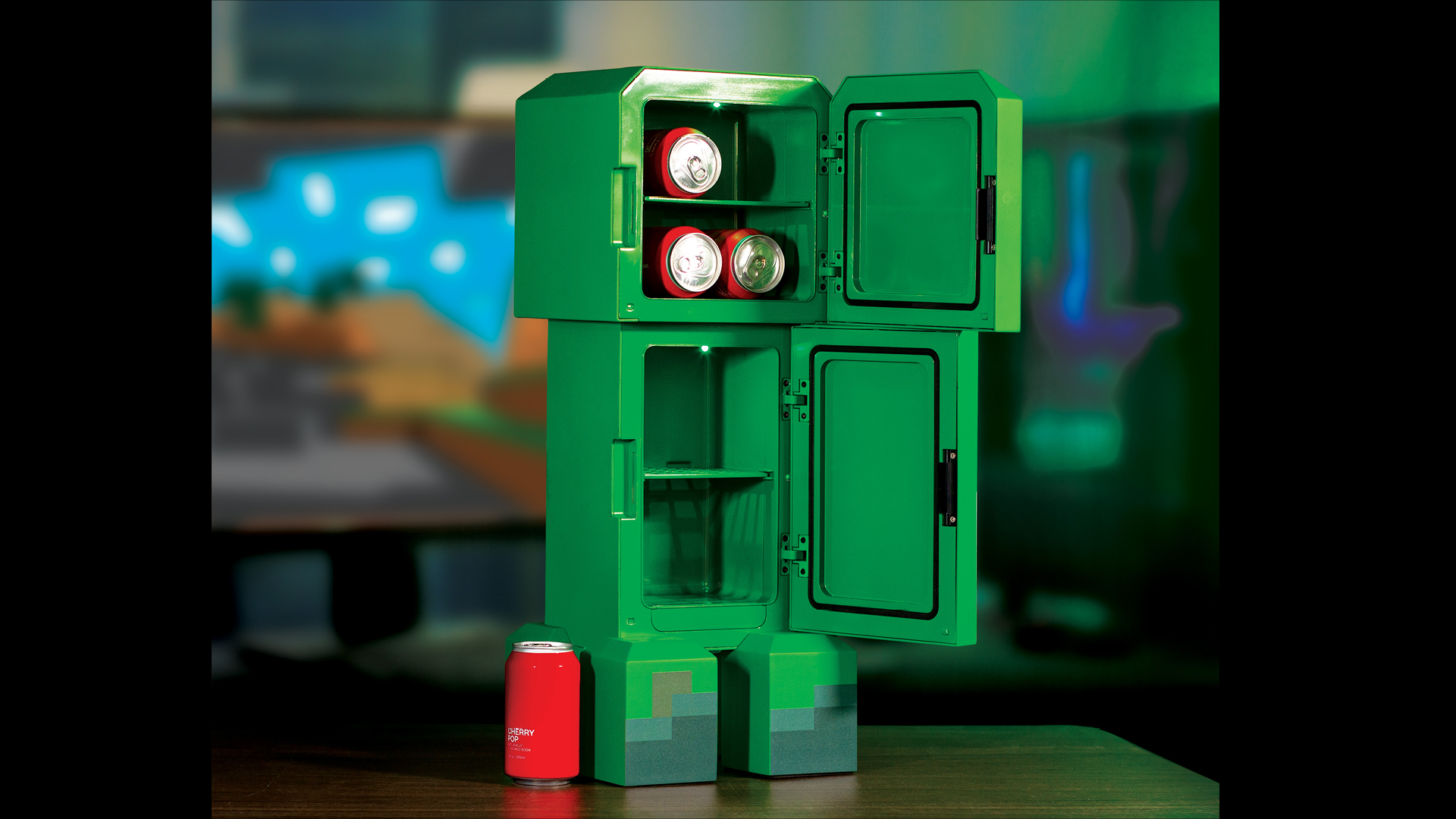 Minecraft Charged Creeper Figural Mini Fridge