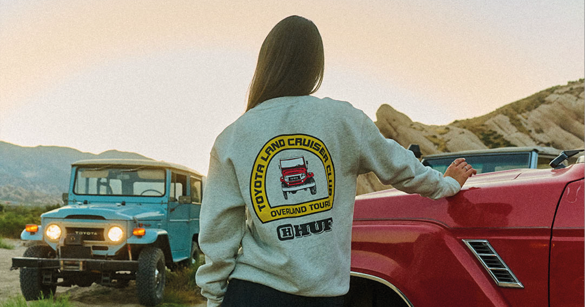 HUF, Toyota Celebrate Land Cruiser with Collection