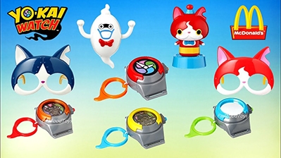 Coleção Relógios Yo Kai Watch McDonalds