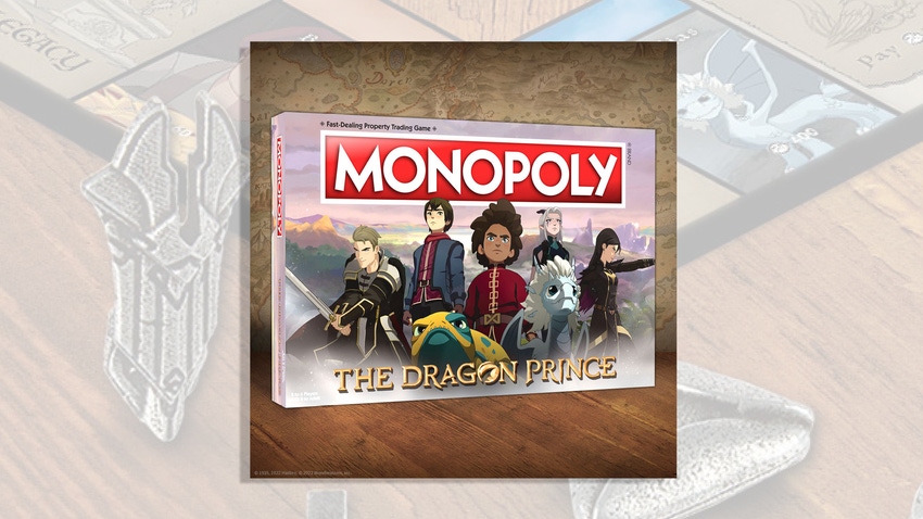 Box for Monopoly: The Dragon Prince edition.