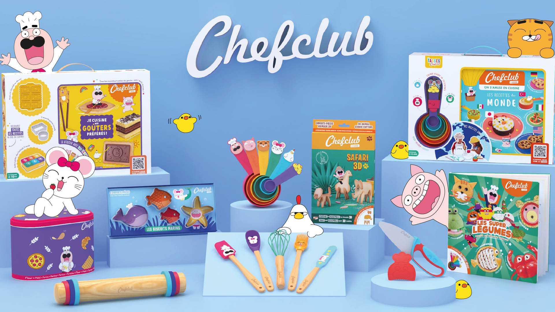 ChefClub Kids Cooking Utensils Set