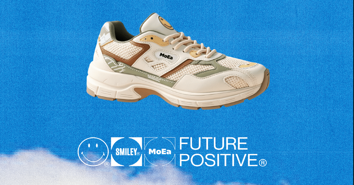 MoEa, Smiley Future Positive Launch Sustainable Sneaker Collaboration