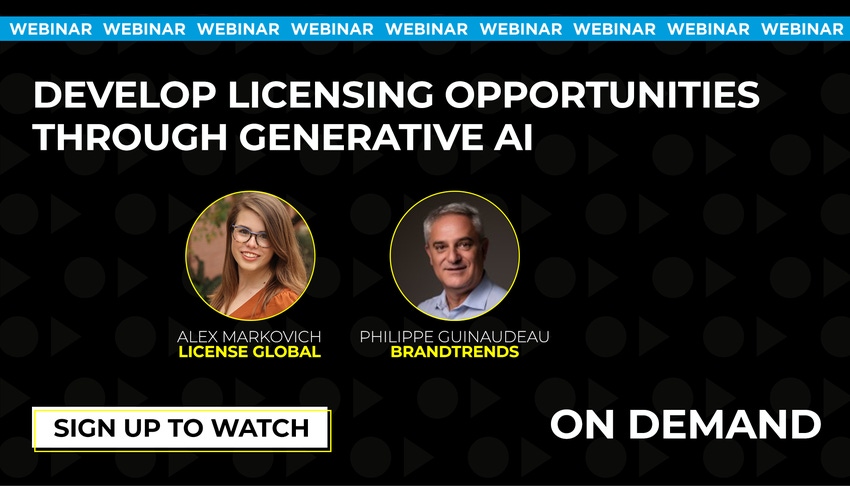 Develop licensing opportunities through generative AI on-demand webinar, BrandTrends Group