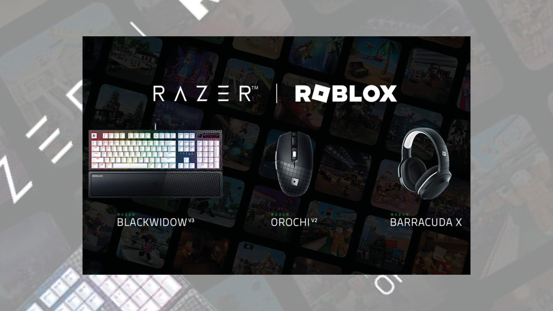 Roblox-branded keyboard, mouse, and headset coming from Razer