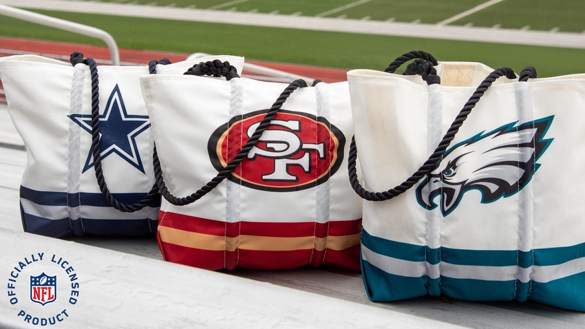 Dallas Cowboys, San Francisco 49ers and Philadelphia Eagles Sea Bags.