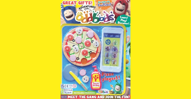 The toys from the Adventures with "OddBods" issue