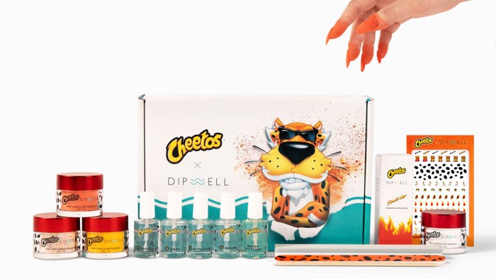 Cheetos Nail Dip Powder Party Kit, Alamar Cosmetics, Dipwell