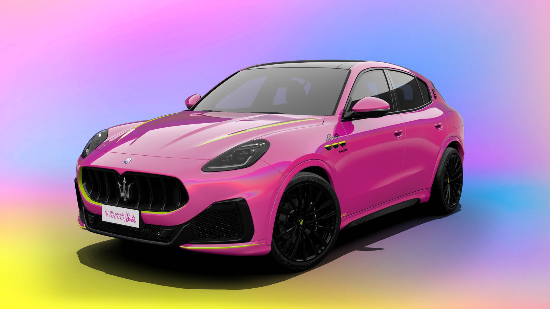 Barbie in pink car online