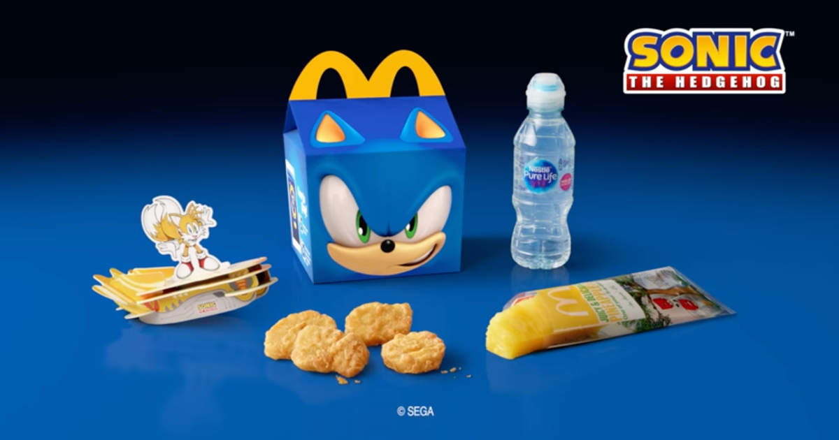Sonic kids meal best sale toys