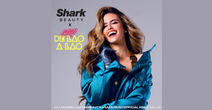 A promotional image from the Shark Beauty collection with Sarai 