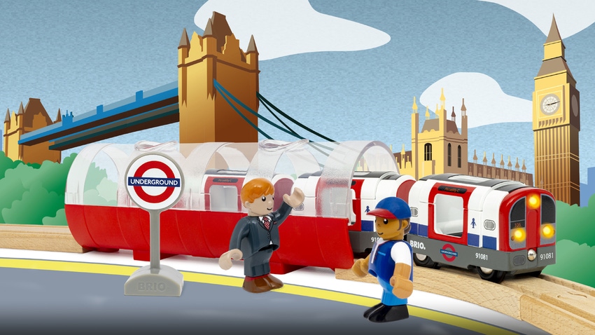 London Underground-inspired BRIO toy train, Transport for London, IMG