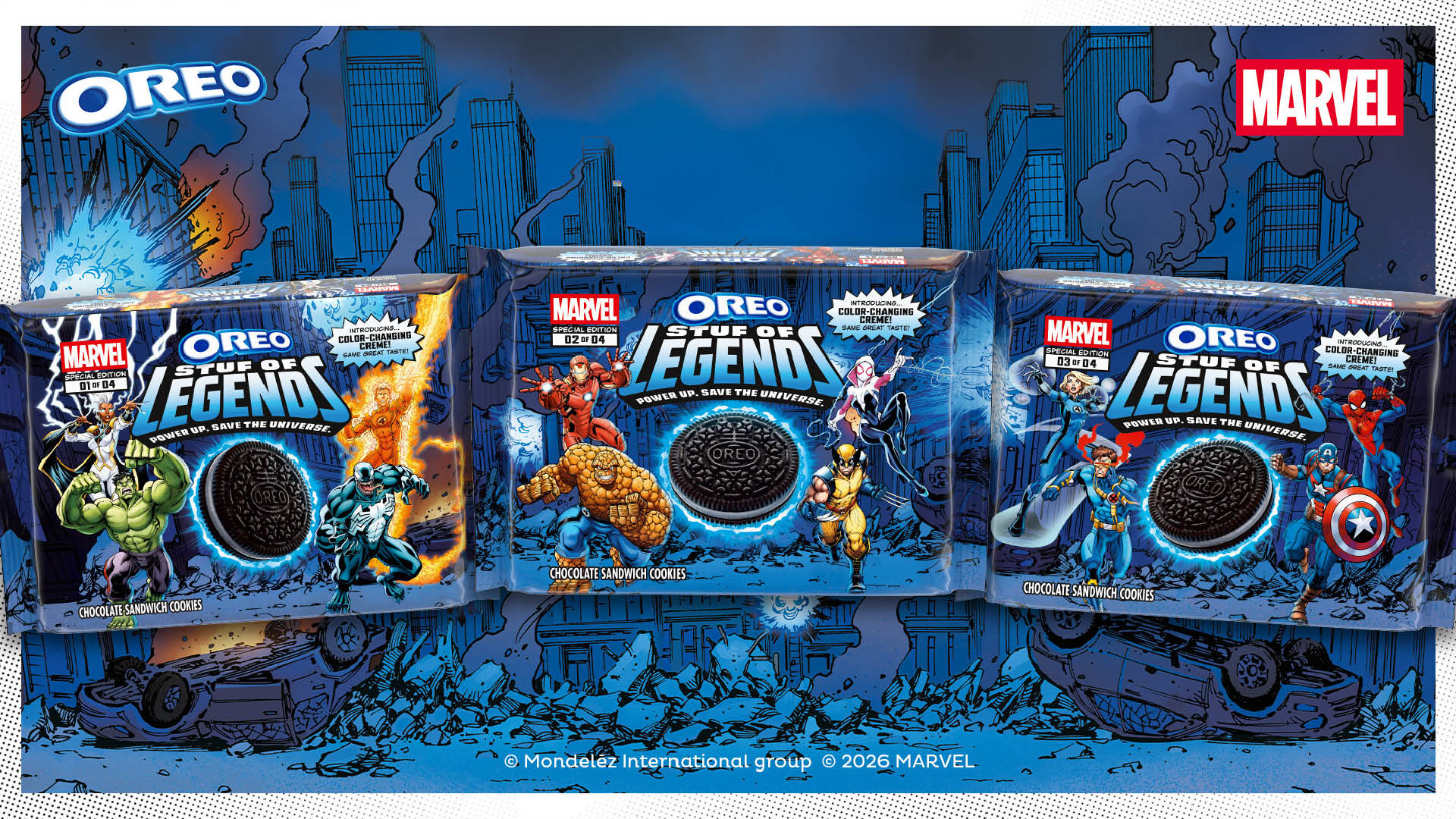 Marvel, OREO Collab for Stuf of Legends Cookies