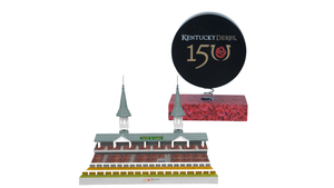 Churchill Downs Twin Spires Bobble and Kentucky Derby 150th Anniversary BobbleLogo, The National Bobblehead Hall of Fame and Museum 
