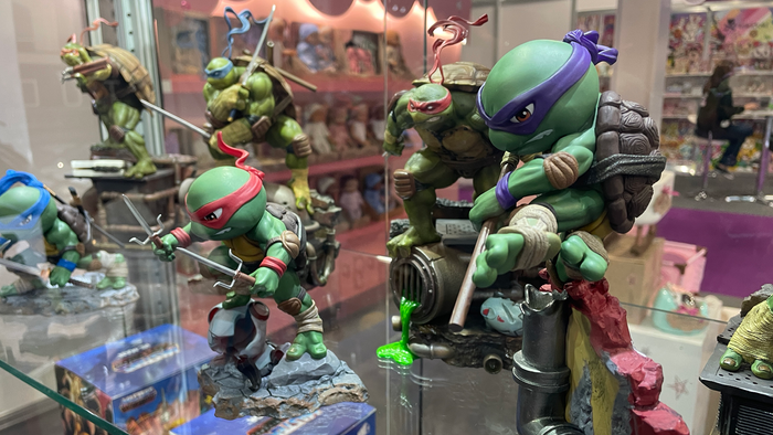 Teenage Mutant Ninja Turtles Statues, Iron Studios, at London Toy Fair
