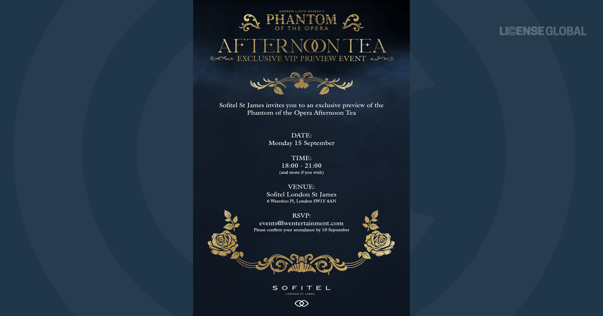 'Phantom of the Opera' Afternoon Tea Coming to London