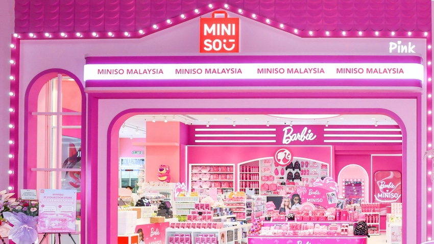 The Barbie-inspired store in Kuala Lumpur, Malaysia.