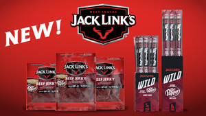 Jack Link’s WILD Dr Pepper-inspired meat sticks and jerky. 