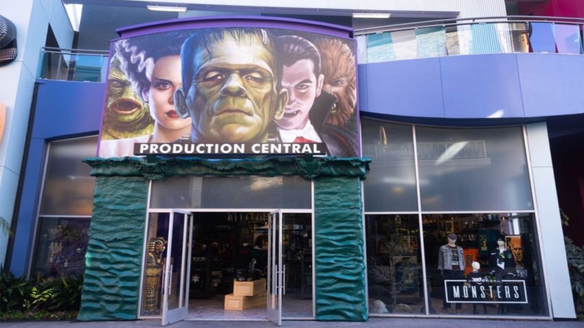 Universal Monsters storefront. 