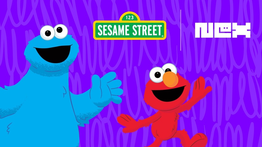Cookie Monster and Elmo as featured on Nex Playground.