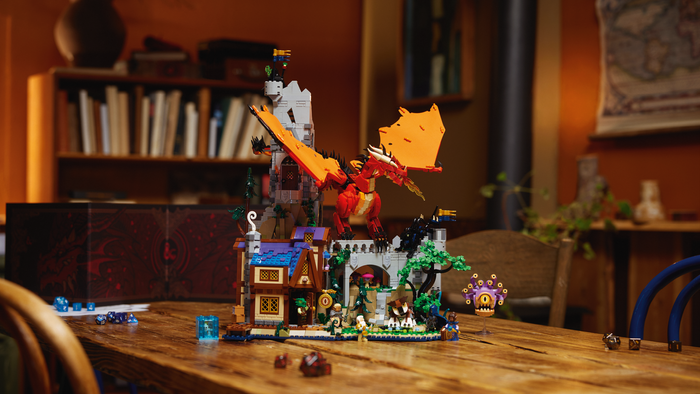 LEGO IDEAS Dungeons & Dragons: Red Dragon’s Tale set, Hasbro