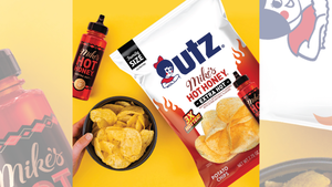  Utz Mike’s Hot Honey Extra Hot potato chips.