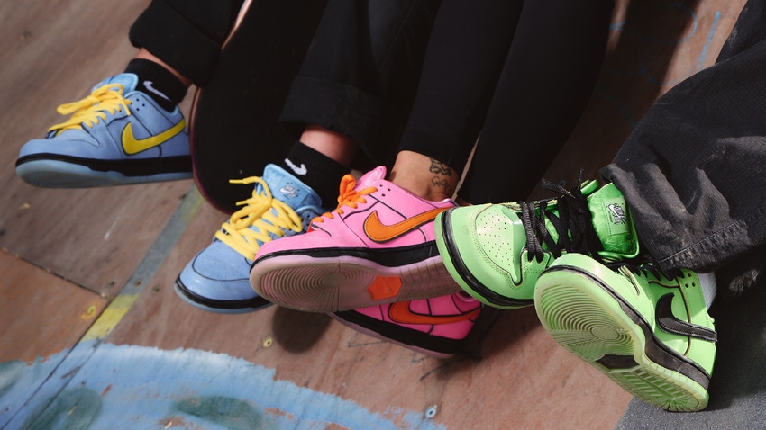 The Powerpuff Girls Nike SB Dunk Low collaboration