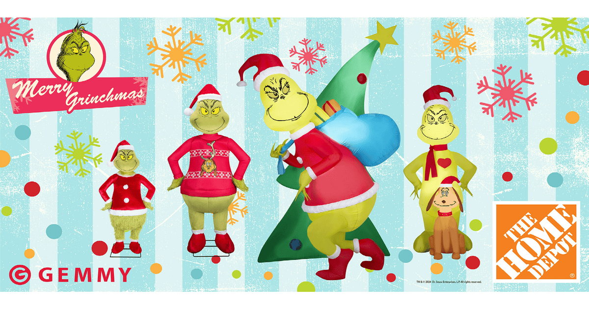New Grinch Decorations from Gemmy