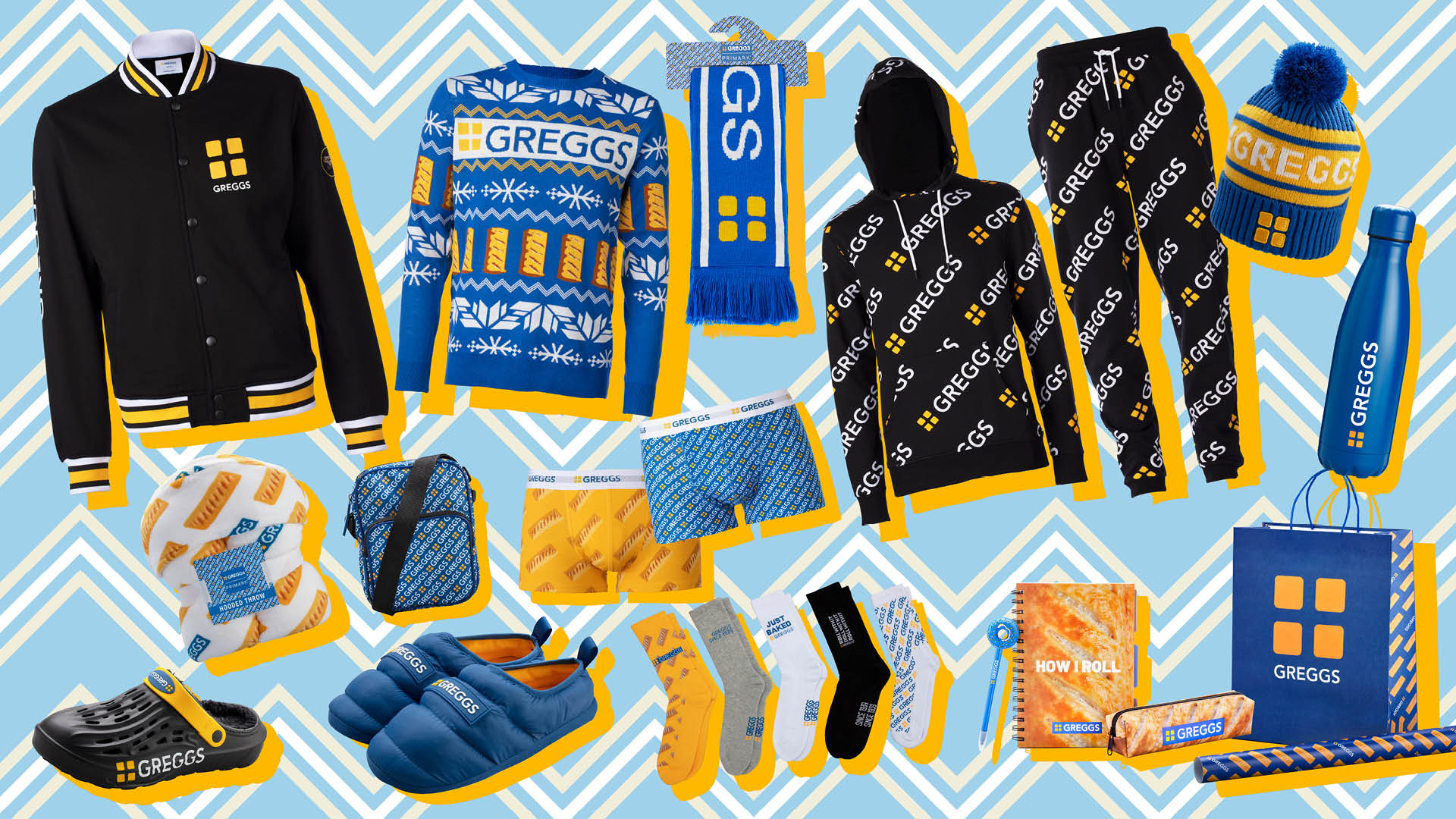 Take a look at the full Primark and Greggs clothing collection