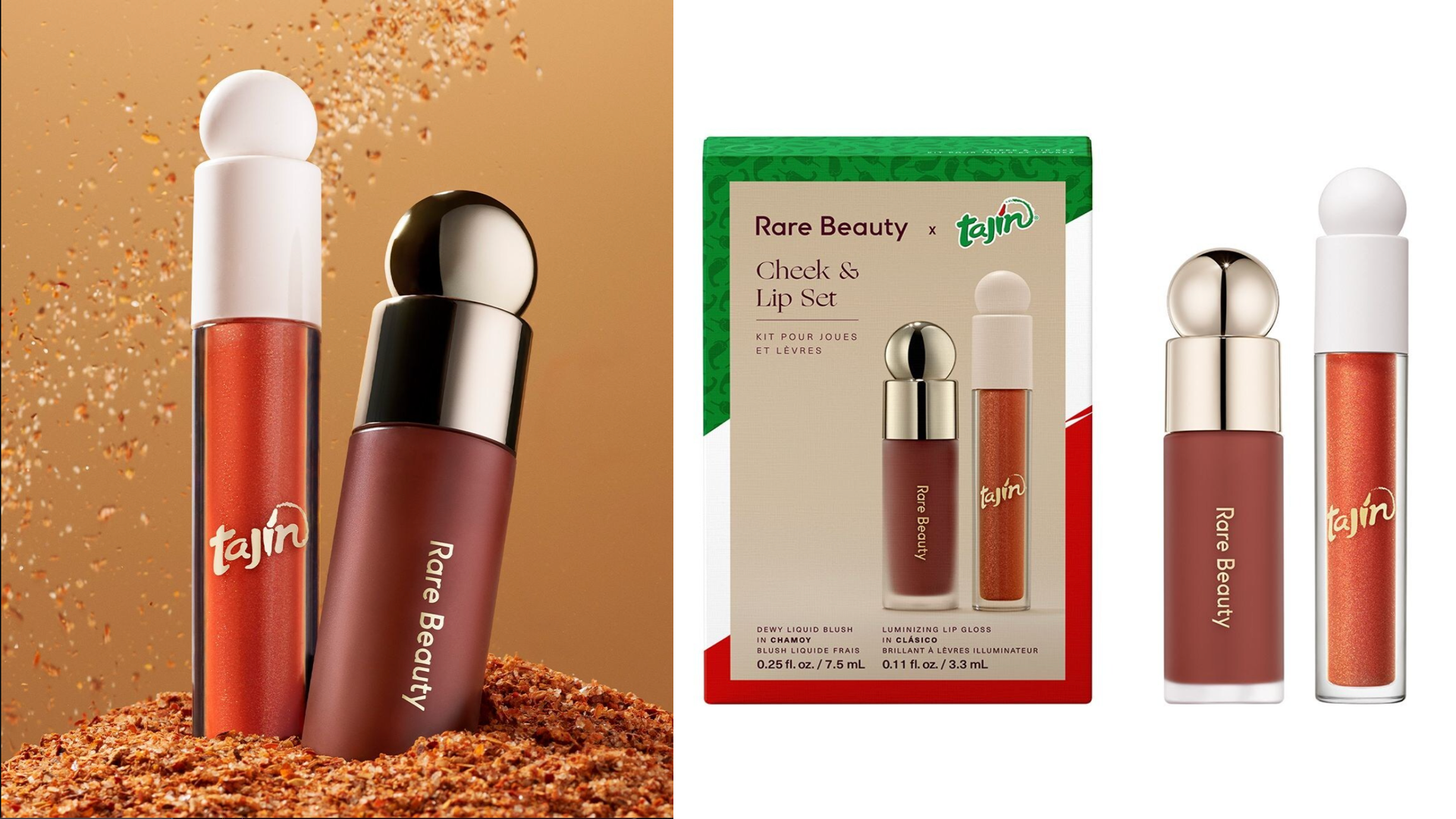 Rare Beauty and Tajín Drop Collab