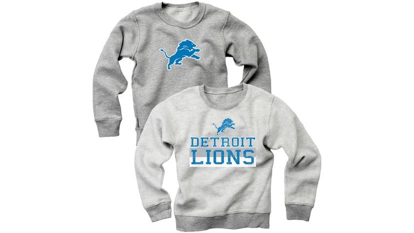 Detroit Lions NFL sweatshirts, Wes and Willy