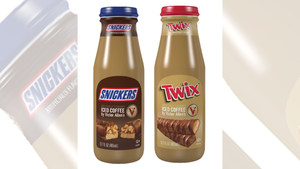 Victor Allen’s Snickers and Twix ready-to-drink iced coffees.