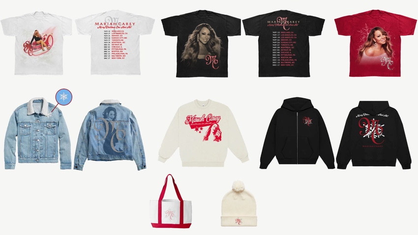 Mariah Carey tour merchandise.