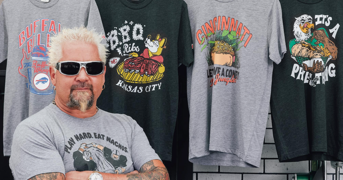 Guy Fieri Homage Create T Shirts Celebrating Local Flavors of NFL