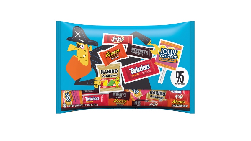 Haribo and The Hershey Company assorted candy bags