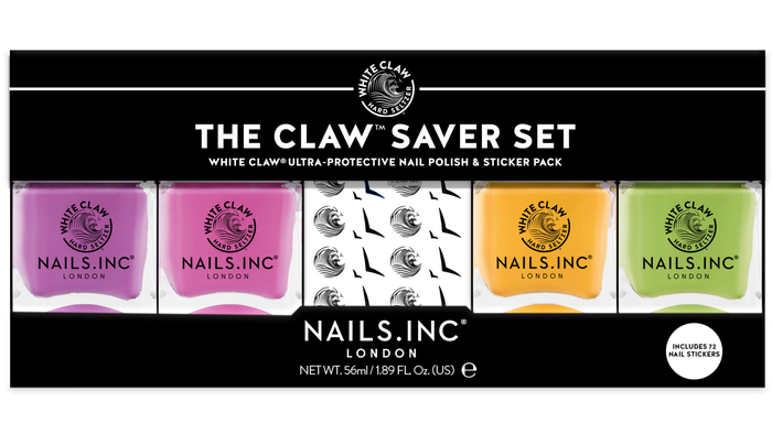 Nails. INC x White Claw’s The Claw Saver Set. 