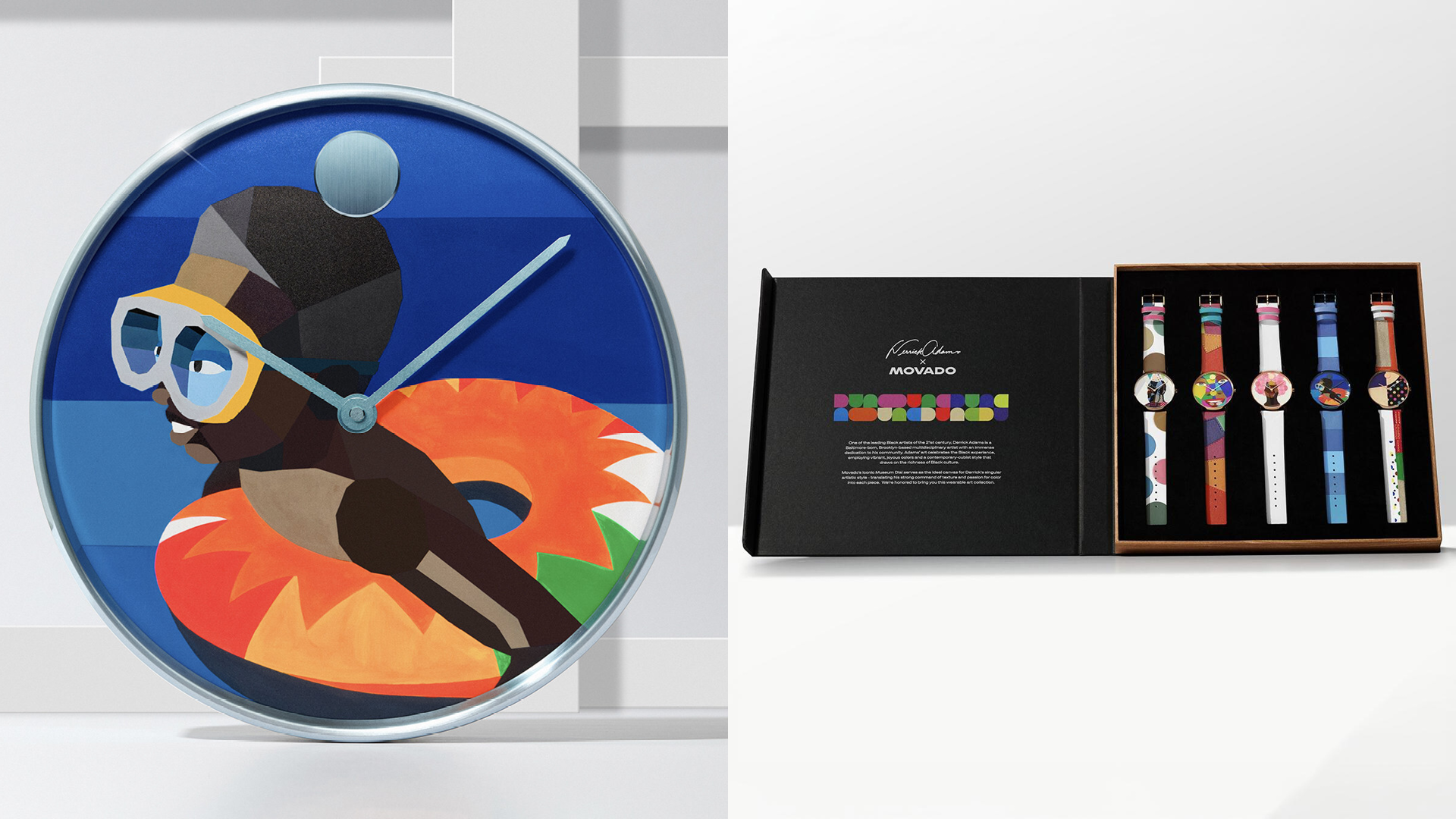 Movado, Derrick Adams Collaborate on Limited-Edition Artist Series
