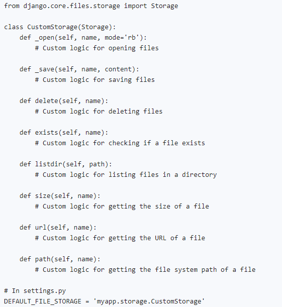 custom Django storage backends