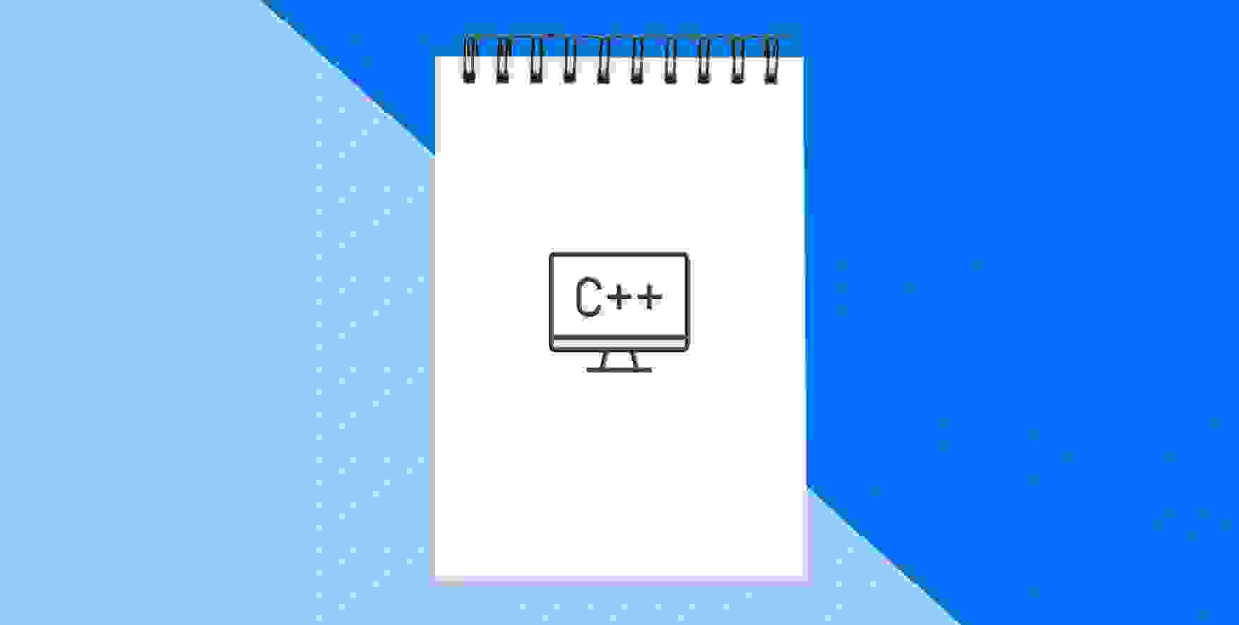 C++ on a piece of notepad
