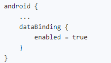 Enable data binding in your app