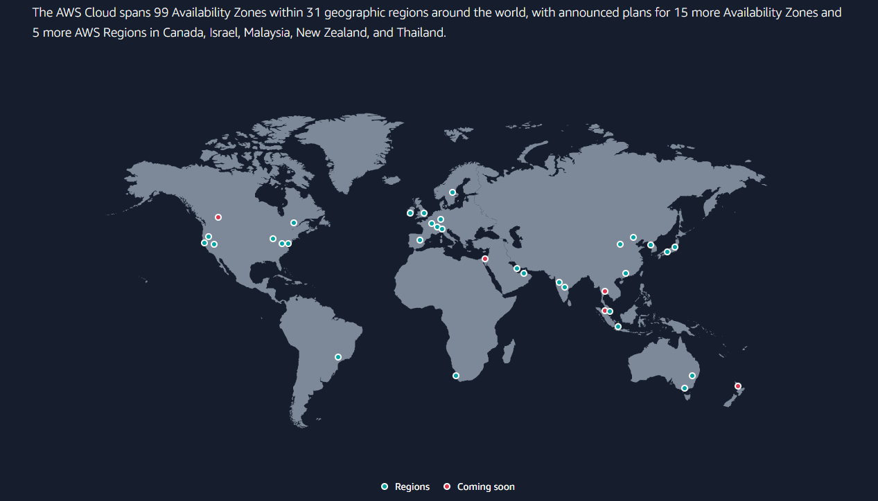 Глобальний розподіл інфраструктури AWS