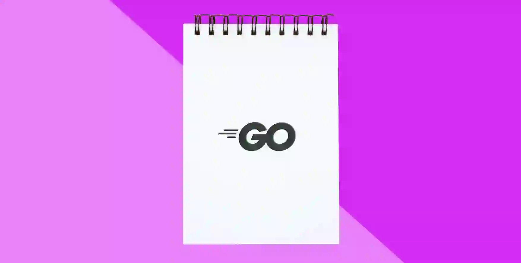 Go symbol on a piece of notepad