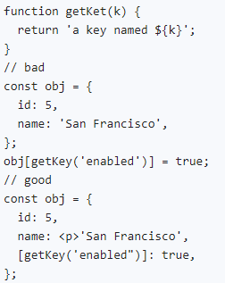 Example of Airbnb style code