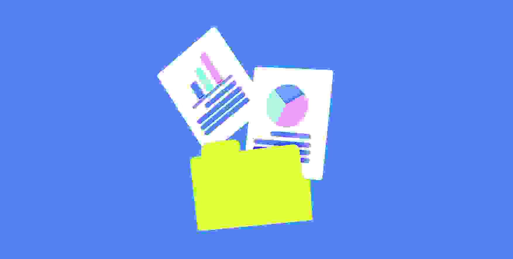 analytical data graphs on sheets of paper