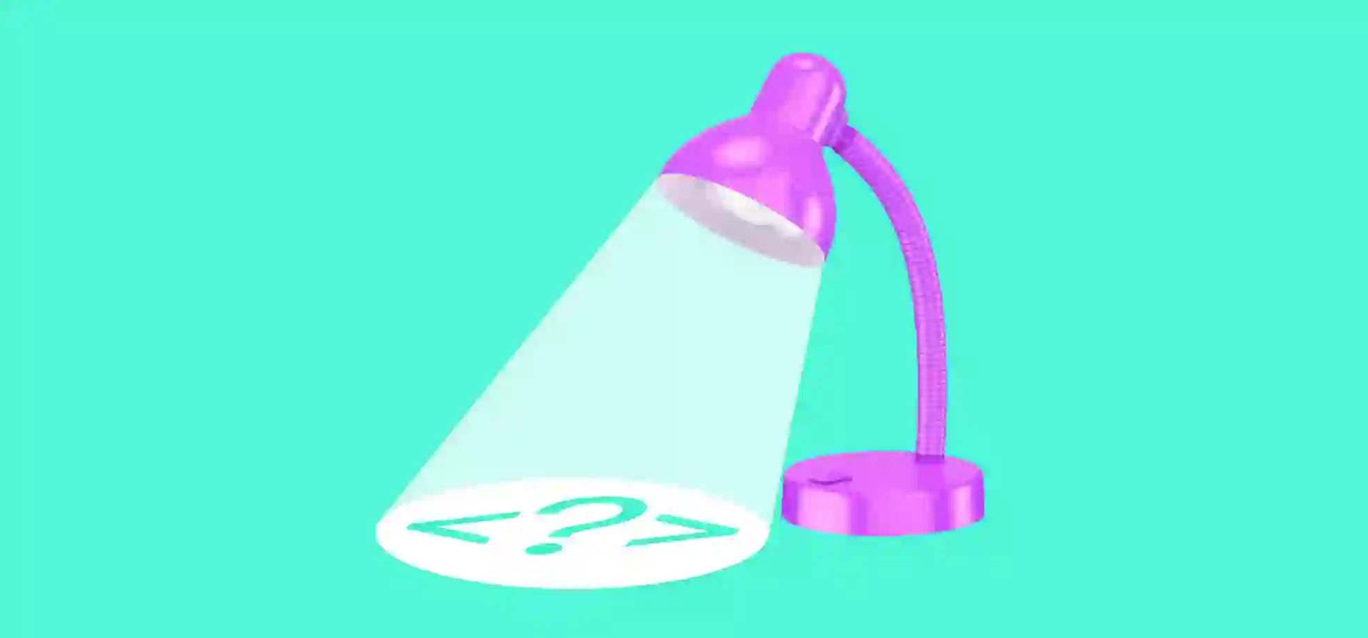 lámpara púrpura sobre fondo verde