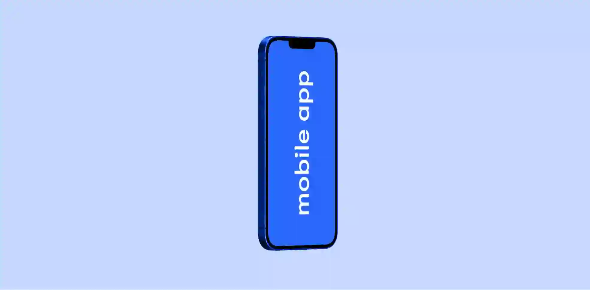 smartphone on violet background