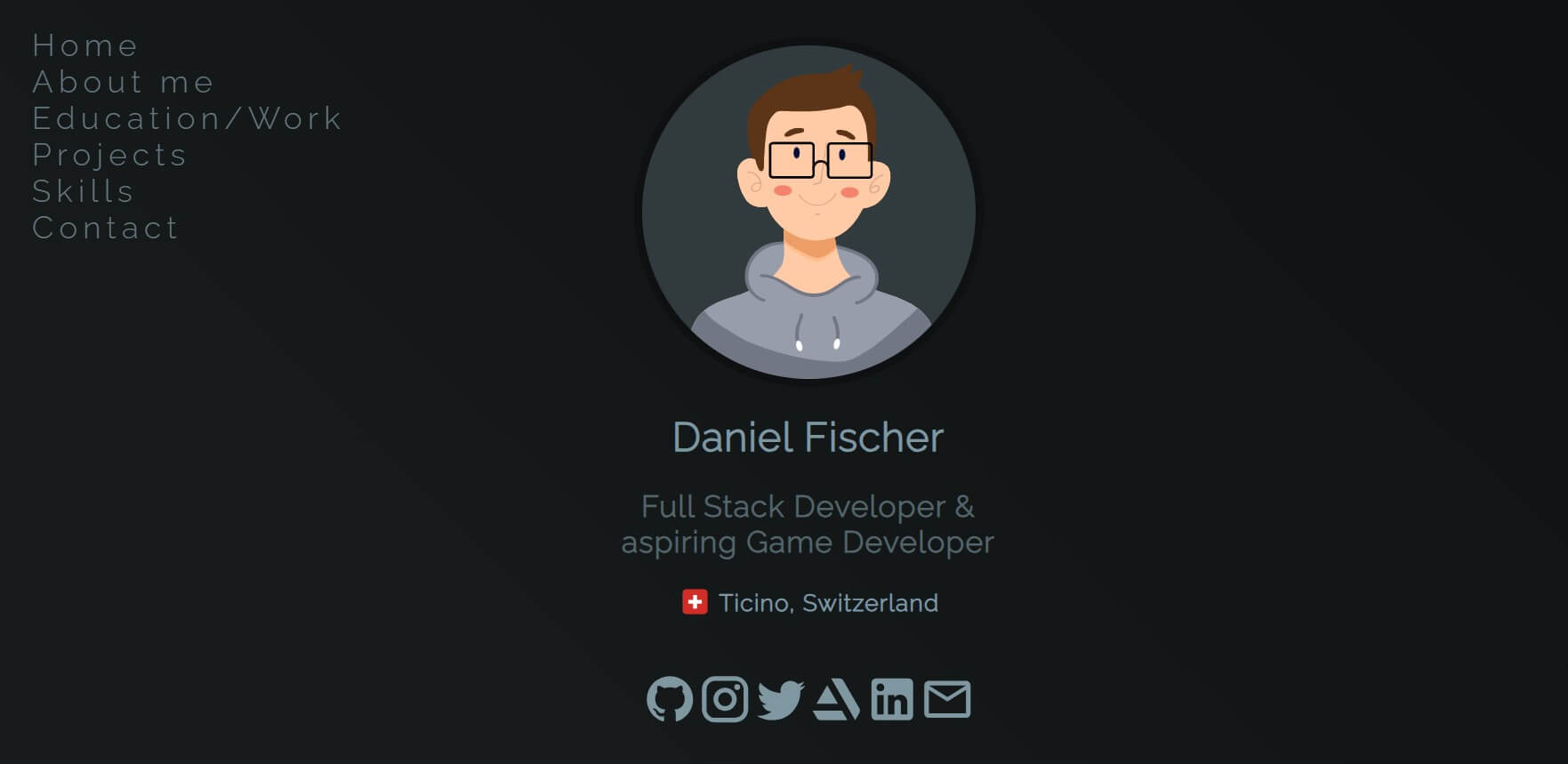 Daniel Fischer as a backend developer portfolio example