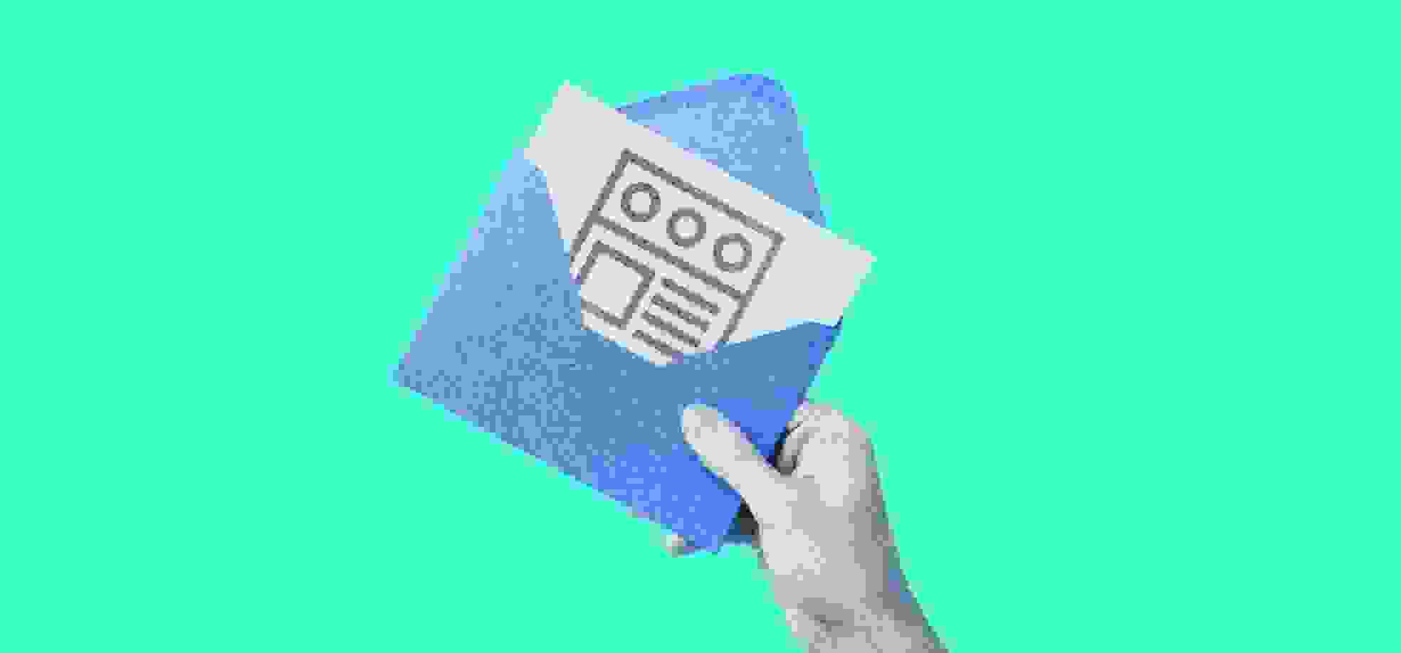 illustration of screen icon in in the letter