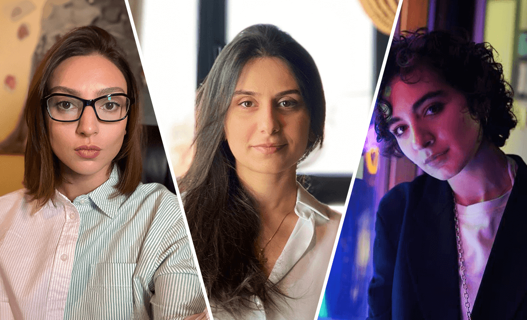 Experts in tech Ana Nikabadze, Tamuna Kartvelishvili, Nino Vashakmadze