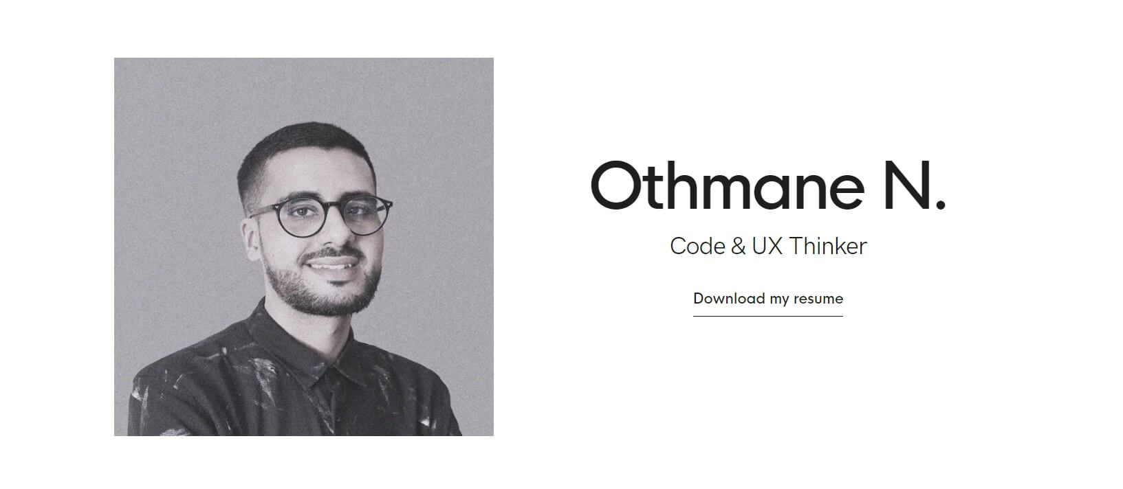 Othmane Nejdi as an example of a full-stack developer portfolio
